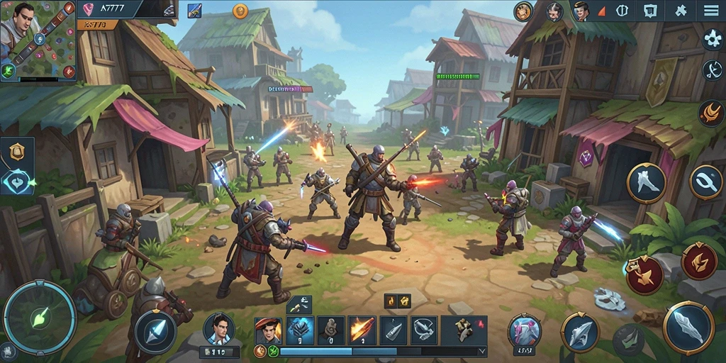 Tampilan gameplay strategis A7777 yang seru dan dinamis.