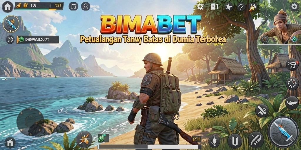 Tampilan gameplay <strong>BIMABET</strong> dengan dunia terbuka yang luas dan menakjubkan.