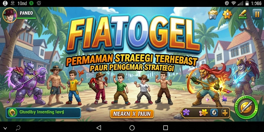 Screenshot gameplay FIATOGEL yang menunjukkan aksi strategi seru.