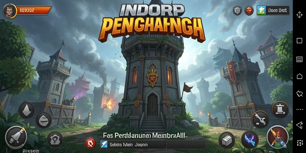Tampilan gameplay menegangkan dari INDORP saat melawan musuh.