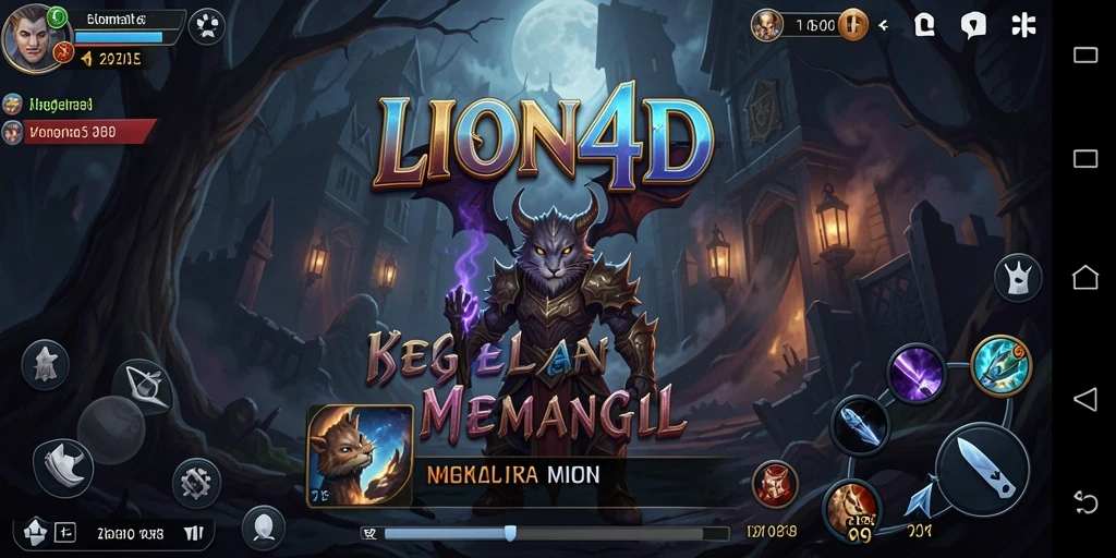 Screenshot LION4D menampilkan karakter dalam kegelapan yang mencekam.