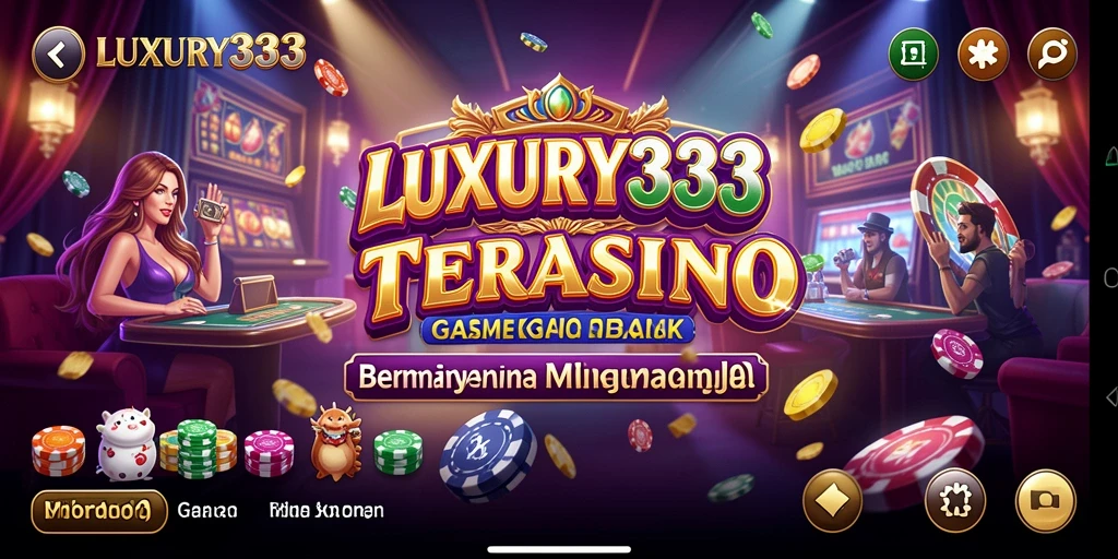 Tampilan gameplay LUXURY333 yang menarik dan penuh warna.