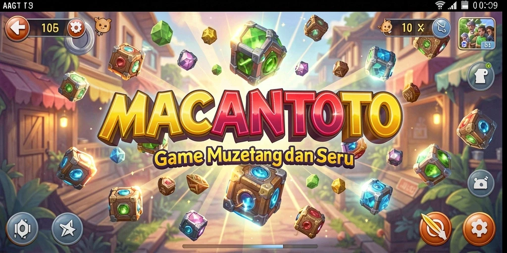 Tampilan gameplay utama MACANTOTO yang menantang dan seru.