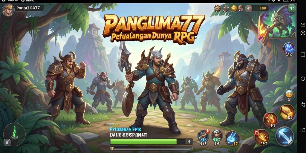 Tampilan menarik dari gameplay seru di PANGLIMA77.