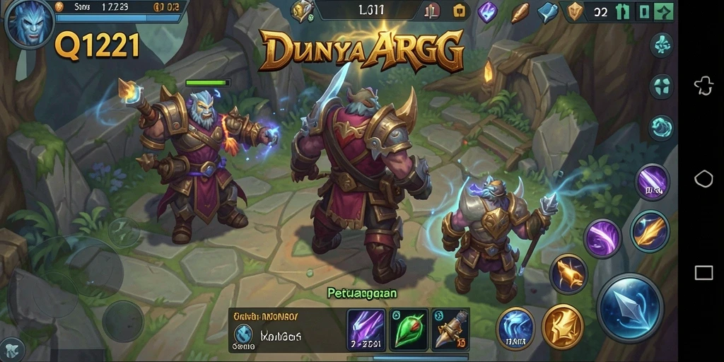 Tampilan gameplay seru di dunia fantasi QQ1221.