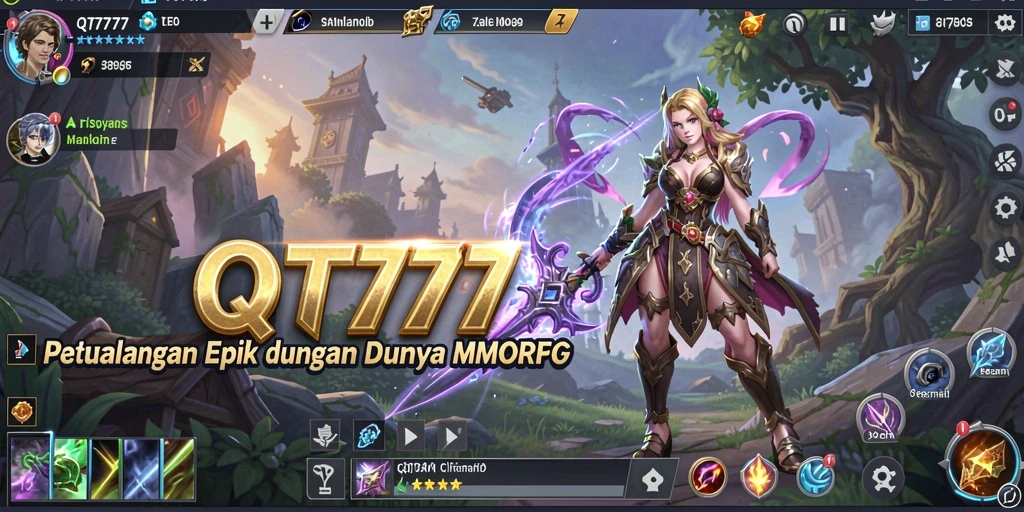 Tampilan gameplay MMORPG yang seru dan penuh aksi.