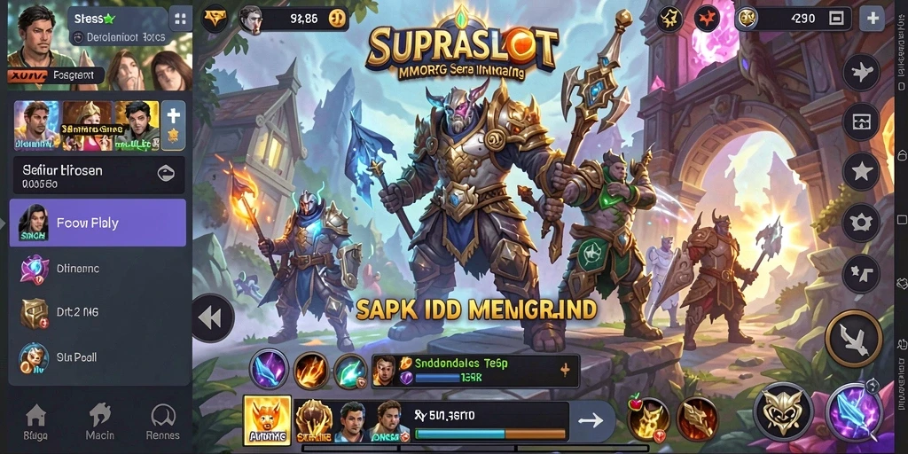 Screenshot gameplay <strong>SUPRASLOT</strong> yang menampilkan petualangan seru di dunia fantasi.