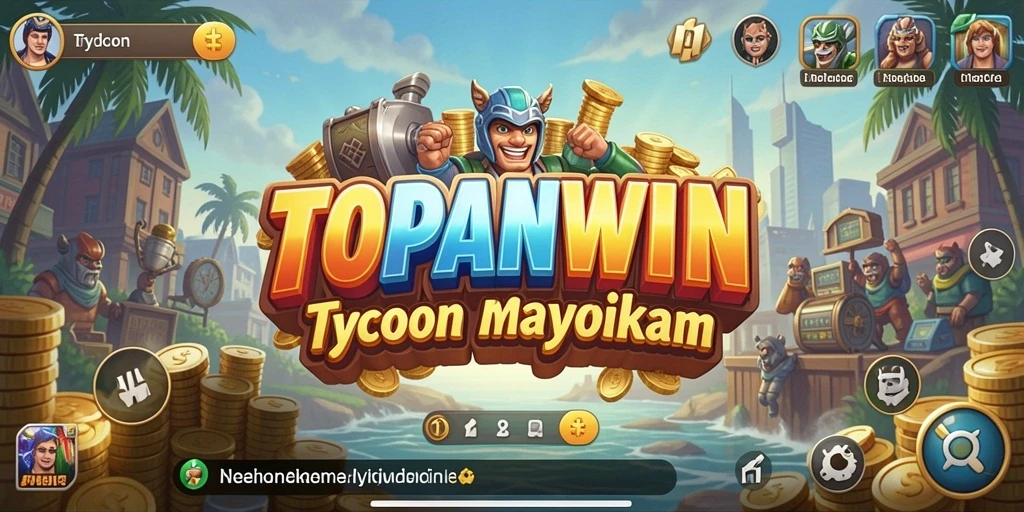 Tampilan gameplay menarik dari permainan Tycoon TOPANWIN.