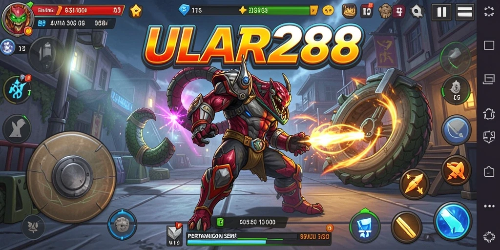Screenshot ULAR288 menunjukkan aksi pertarungan yang intens dan mendebarkan.