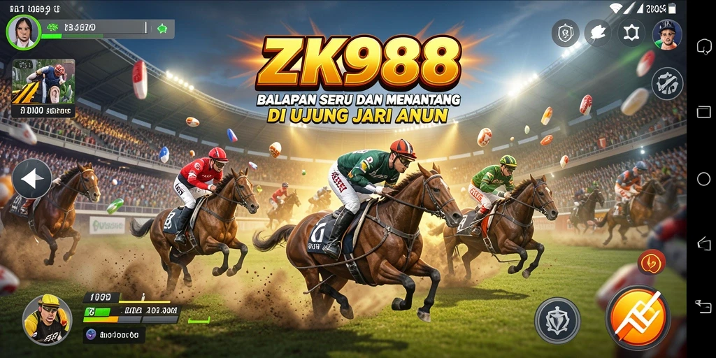 Tampilan gameplay seru dan menegangkan dalam game ZK988.